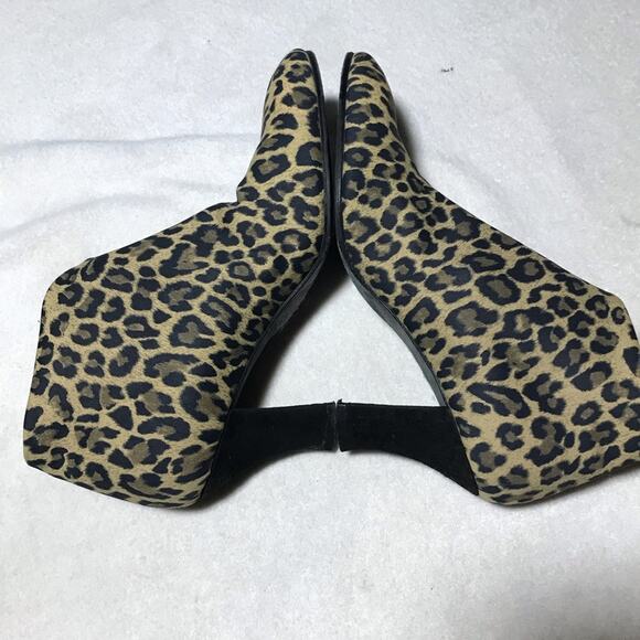 Thierry Rabotin Ella leopard fabric booties with suede heels 36 made in Italy - Picture 7 of 14